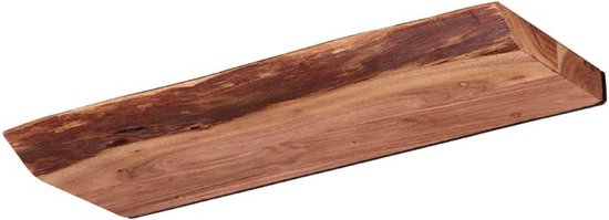 Wandplank Acaciahout - Zwevend - 60x20x4cm