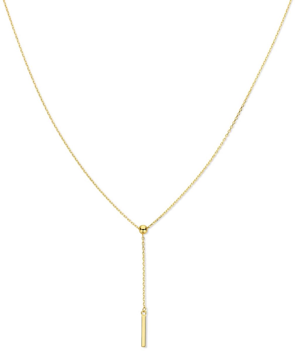 Jackie Gracia Long Necklace 14 Karaat Goud 45