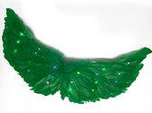 Ailes d'ange vertes avec lumières pour Adultes (taille L)