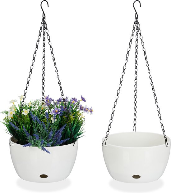 hangpotten met opvangbakjes – set van 2