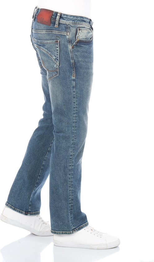 LTB Heren Jeans Broeken Roden bootcut Fit Blauw Volwassenen Denim Jeansbroek