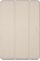 Apple iPad Mini 5 7.9 (2019) Hoes - Macally - Tri-Fold Serie - Kunstlederen Bookcase - Goud - Hoes Geschikt Voor Apple iPad Mini 5 7.9 (2019)
