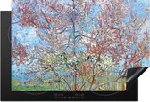 KitchenYeah® Inductie beschermer 77x51 cm - De roze perzikboom - Vincent van Gogh - Kookplaataccessoires - Afdekplaat voor kookplaat - Inductiebeschermer - Inductiemat - Inductieplaat mat