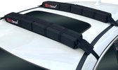 Porte-bagages souple de toit – Porte-bagages universel pour voiture, pour kayak, planche de surf, canoë, snowboard, paddle avec sangles de tension réglables et robustes.