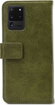 Mobilize Elite Gelly Wallet Telefoonhoesje geschikt voor Samsung Galaxy S20 Ultra Hoesje Bookcase - Groen