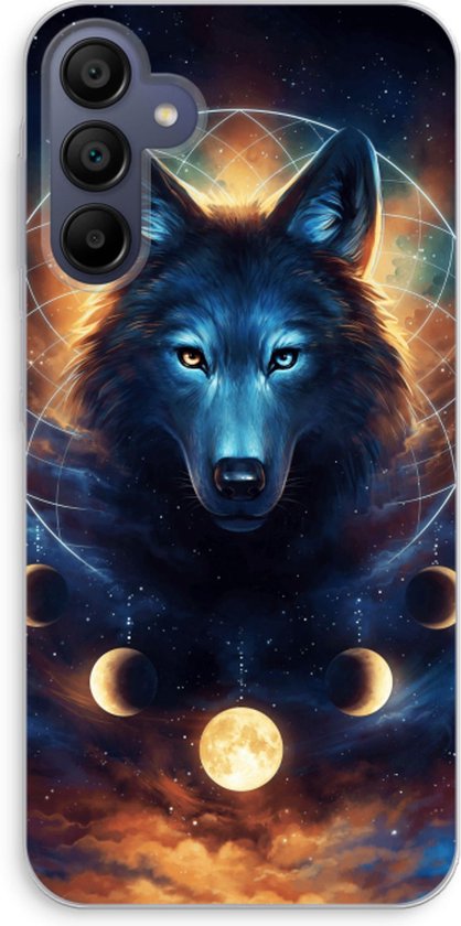 Case Company® - Coque Samsung Galaxy A15 - Loup Dreamcatcher - Coque de téléphone souple - Protection sur tous les côtés et bord de l'écran