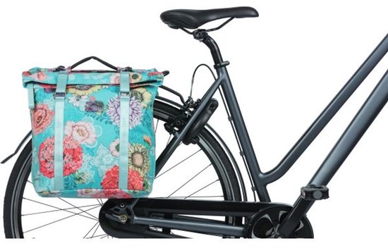 Basil Bloom Field Dubbele Fietstas MIK - 28-35 Liter - Blauw van Basil — afbeelding 5