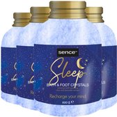 Sence Of Wellness Badkristallen Sleep - 4 x 600 gr - Voordeelverpakking