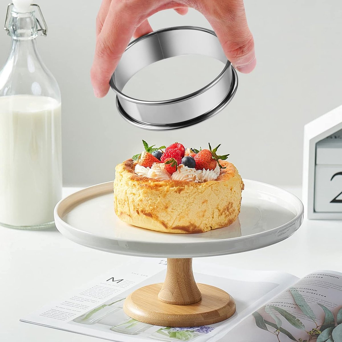Dessert / eetring set 8 cm 2 stuks Piccantini