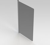 GO by Van Marcke Megalo badwand 75x130cm aluminium 4mm omkeerbaar helder veilgheidsglas