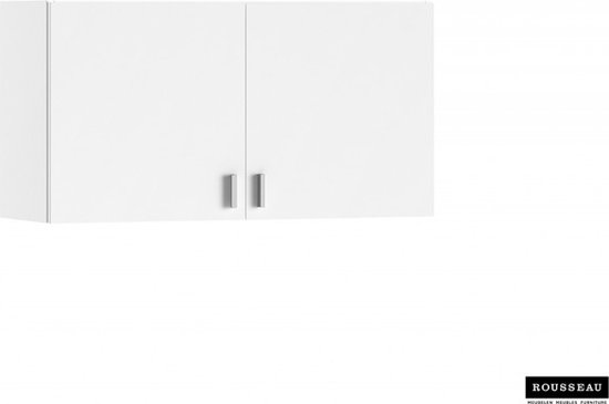 Relaxdays hangkast badkamer, 2 vakken, verstelbare plank, met deur