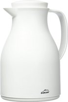 Thermosfles, BPA-vrij, dubbelwandig, met glaslaag aan de binnenkant, mat wit, 1,00 l, polypropyleen glas, 1 liter, wit