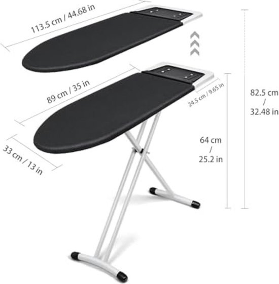 Strijkplank met Stoomunithouder Strijkplank voor Stoomgenerator Strijkplank... bol