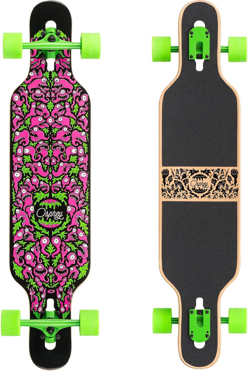 Osprey Character 39" Twin Tip Longboard - Drop-Through Trucks - ABEC 9 — afbeelding 19