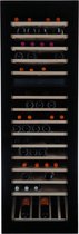 Vinata Premium Wijnklimaatkast Breithorn Inbouw - Zwart - 101 flessen - 177.1 x 59.2x 56.3 cm - Glazen deur