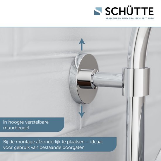 SCHÜTTE Madura Fresh Douchesysteem - Regendouche - met Thermostatische Douchekraan - Hartafstand 150 mm - Chroom - Schütte