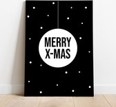 Label2X Poster - Merry Xmas - 84 X 60 Cm - Multicolor