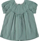 Stains and Stories girls woven dress Meisjes Jurk - EMERALD - Maat 128