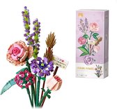 SHOP YOLO-lego bloemen-Bouwset met mini blokjes voor boeket bloemen-creatieve botanische collectie met 547 stuks-cadeau voor meisjes