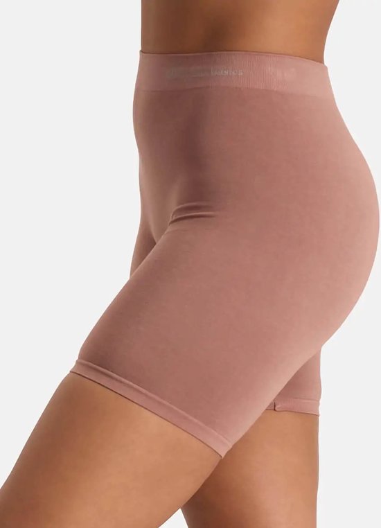 Bamboo Basics Biker Short Dames Naadloos Suze - Tan Korte Legging Dames - Maat S - Bamboe Bikershort Dames - Lange Onderbroek Dames — afbeelding 4