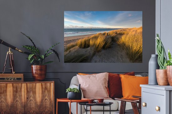 Stickers Stickers muraux - Dune - Plage - Mer - 120x80 cm - Film adhésif