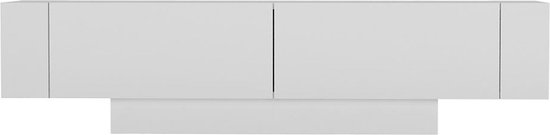 Matera Meuble TV | 100 % MÉLAMINE | Blanc - Asir Group - Armoires de salon - Blanc - Mélamine|MDF - Armoires de salon