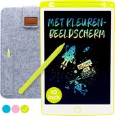 Bol.com LCD Tekentablet "Groen" 10 inch - Tekentablet - Kado - Kinderen - Stem Speelgoed 4 Jaar - Drawing Tablet - Educatief Spe... aanbieding