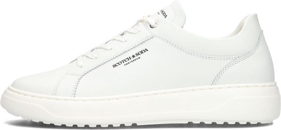 Scotch & Soda Duran Lage sneakers - Leren Sneaker - Heren - Wit - Maat 42