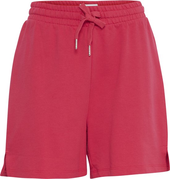 ICHI Regular fit korte broek met bandplooien, model 'Kate' in rietgroen online kopen | P&C