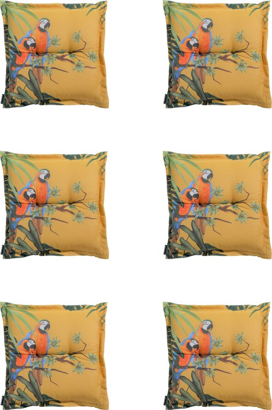 Madison - Coussins d'assise - Universel - 6 pièces - 50x50cm - Riff - Yellow