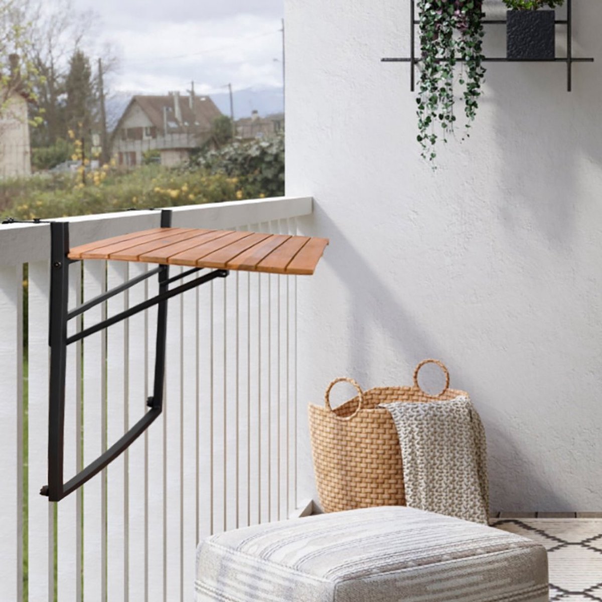 Sens-Line Bono table de balcon - Acacia - 57x43x60 cm