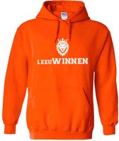 Leeuwinnen Oranje Hoodie - nederland - holland - wk - ek - voetbal - sport - dutch - unisex - trui - sweater - capuchon