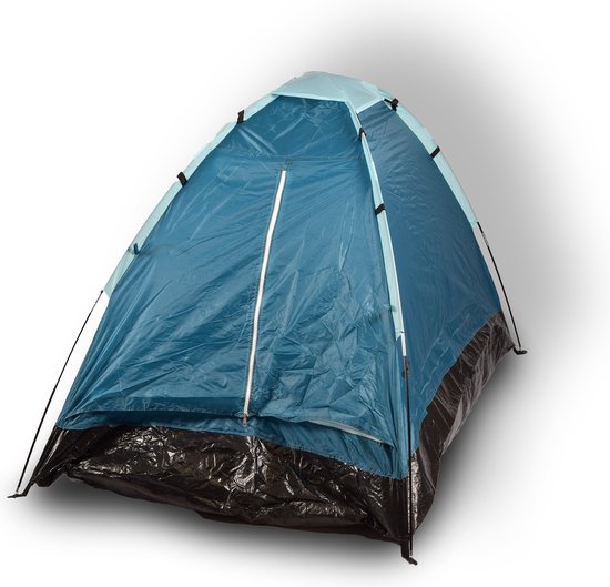 Discountershop Lichtgewicht Koepeltent 2 Persoons - Blauw - Waterdicht - Geschikt voor Kinderen - 200cm x 120cm - Ideaal voor Kamperen & Outdoor van Discountershop — afbeelding 2