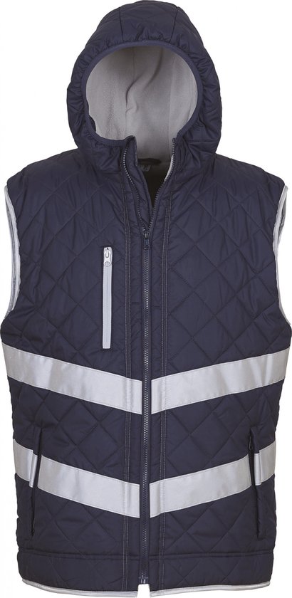 Bodywarmer Unisex S Yoko Mouwloos Navy 100% Polyester