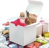 Coffrets cadeaux Witte Hobby (paquet de 50) - Taille 7 x 7,5 x 7,5 cm - Boîte cadeau de présentations facile à assembler - Fêtes, anniversaires, mariages, vacances
