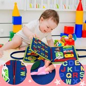 Oderra drukke raad Montessori speelgoed, educatief spel voor het leren van fijne motoriek, dinosaurus speelgoed, draagbare Montessori boord voor kinderen, Montessori activiteiten boord, 1, 2, 3, 4 jaar oud