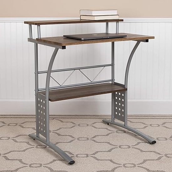 Bureau Ordinateur pour ordinateur portable, bureau d' Ordinateur, bureau d'étude, table pour ordinateur portable, station de travail, salle à manger, table de Gaming, table en bois, 59,7 P x 71,1 L x 83,8 H centimètres