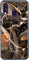 Geschikt voor Samsung Galaxy A40 hoesje - Verf - Design - Abstract - Siliconen Telefoonhoesje