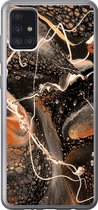 Geschikt voor Samsung Galaxy A52 5G hoesje - Verf - Design - Abstract - Siliconen Telefoonhoesje