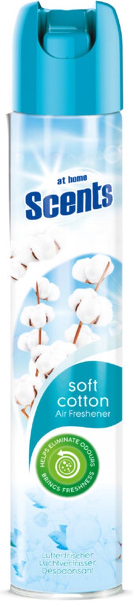 Goedkoopste 12x At Home Luchtverfrisser Spray Fris Katoenlinnen 400 ml