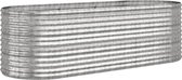 vidaXL-Plantenbak-224x80x68-cm-gepoedercoat-staal-zilverkleurig