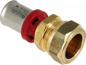 Raccords à sertir Bonfix Alu Raccord adaptateur droit 16x22 - presse aluminium x compression