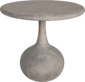 PTMD Flos Grey mango wooden side table round