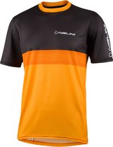 Nalini - Heren - Fietsshirt - Korte Mouwen - Wielrenshirt - Oranje - Zwart - MTB SHIRT - S