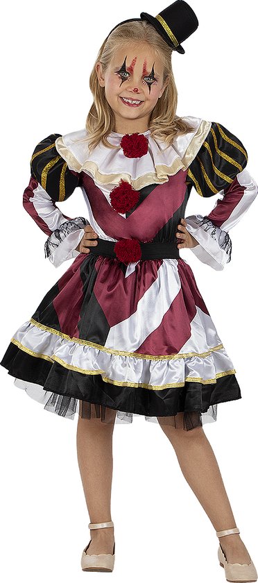 FUNIDELIA Enge Clown Kostuum voor meisjes - Maat: 135 - 152 cm