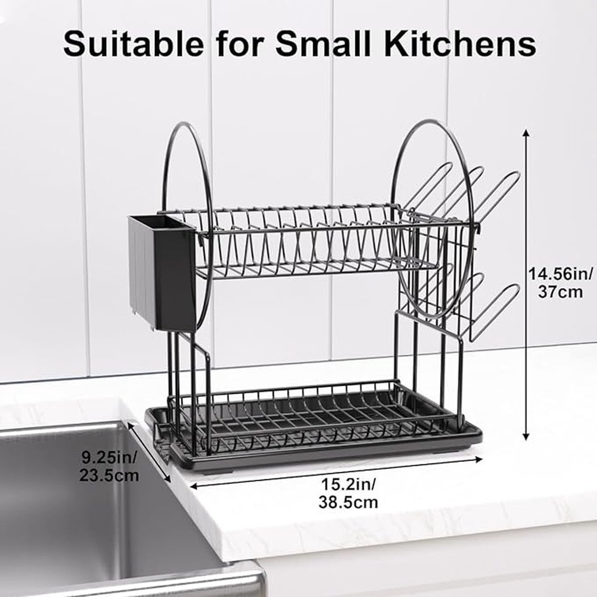 Goedkoopste Dish rack \ Afdruiprek voor servies - Hoogwaardig materiaal 23.5D x 42W x 37H centimetres