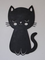 Kat staand wanddecoratie - kinderkamer - katten liefhebbers - cadeau