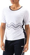 Sjeng Sports Ise tennis shirt dames wit dessin