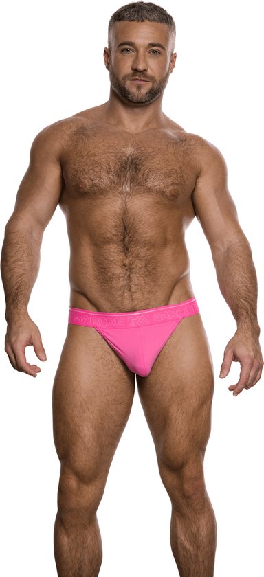 Garçon Neon Pink Thong - MAAT S - Heren Ondergoed - String voor Man - Mannen String