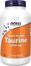 NOW Foods Taurine, 1000mg Double Strength - 250 vcaps